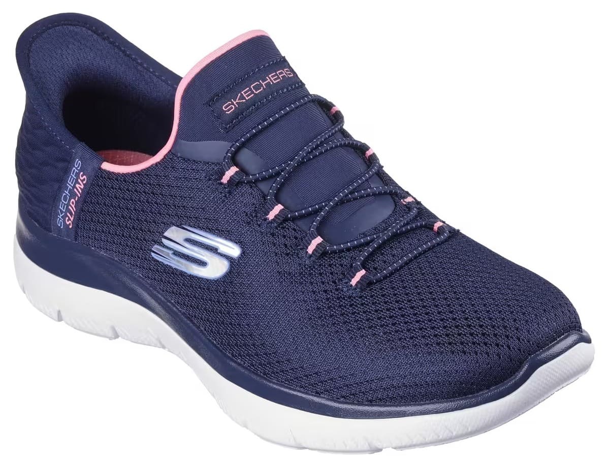 Las zapatillas para caminar Skechers Slip-Ins Summits Dream azul marino en Decathlon