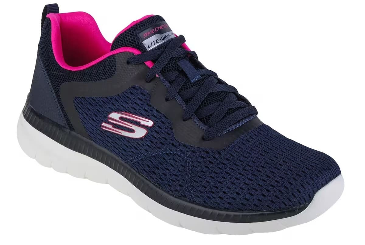 Las zapatillas Bountiful - Quick Path en color azul marino de Skechers en Decathlon