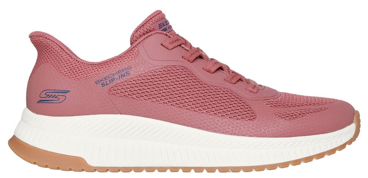 Las zapatillas Skechers Slip-ins: BOBS Squad 4 - Staple Look en color rosa