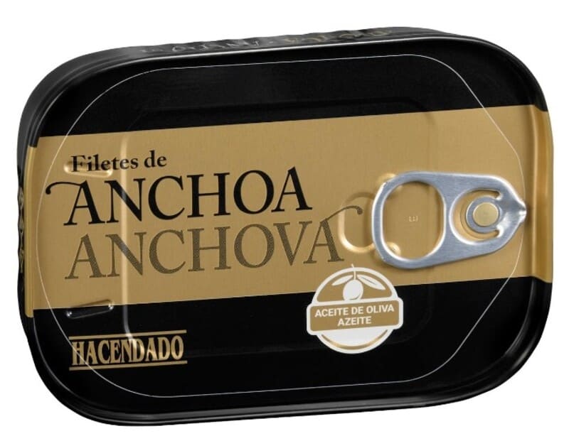Filetes de anchoa en aceite de oliva