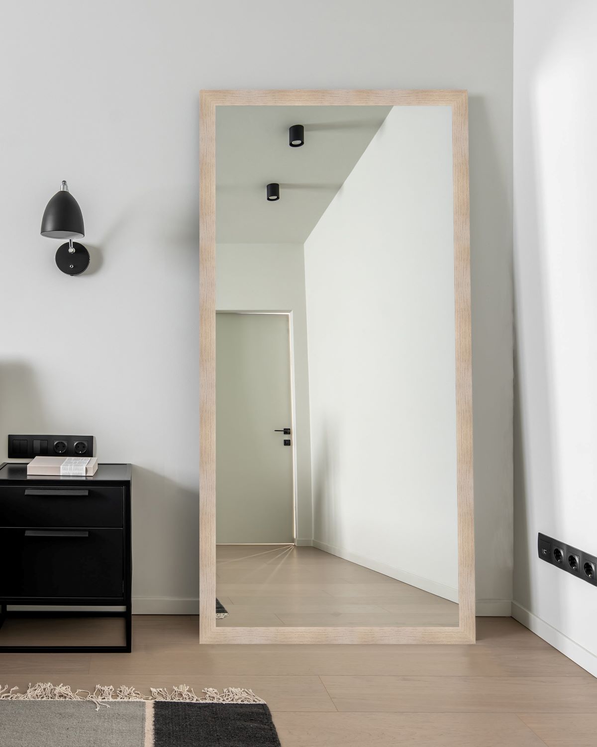 Espejo enmarcado rectangular XXL Shadi Taco de Leroy Merlin