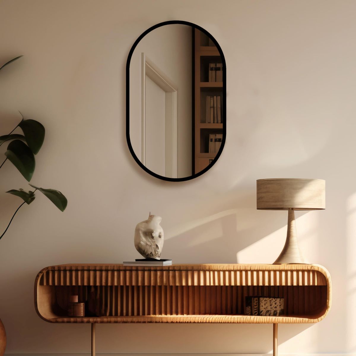 Espejo ovalado decorativo Hierro de Leroy Merlin