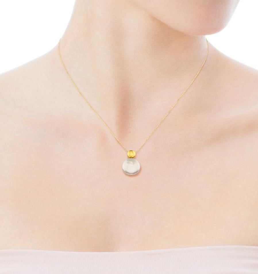 Tous Collar Alecia de oro amarillo con perla