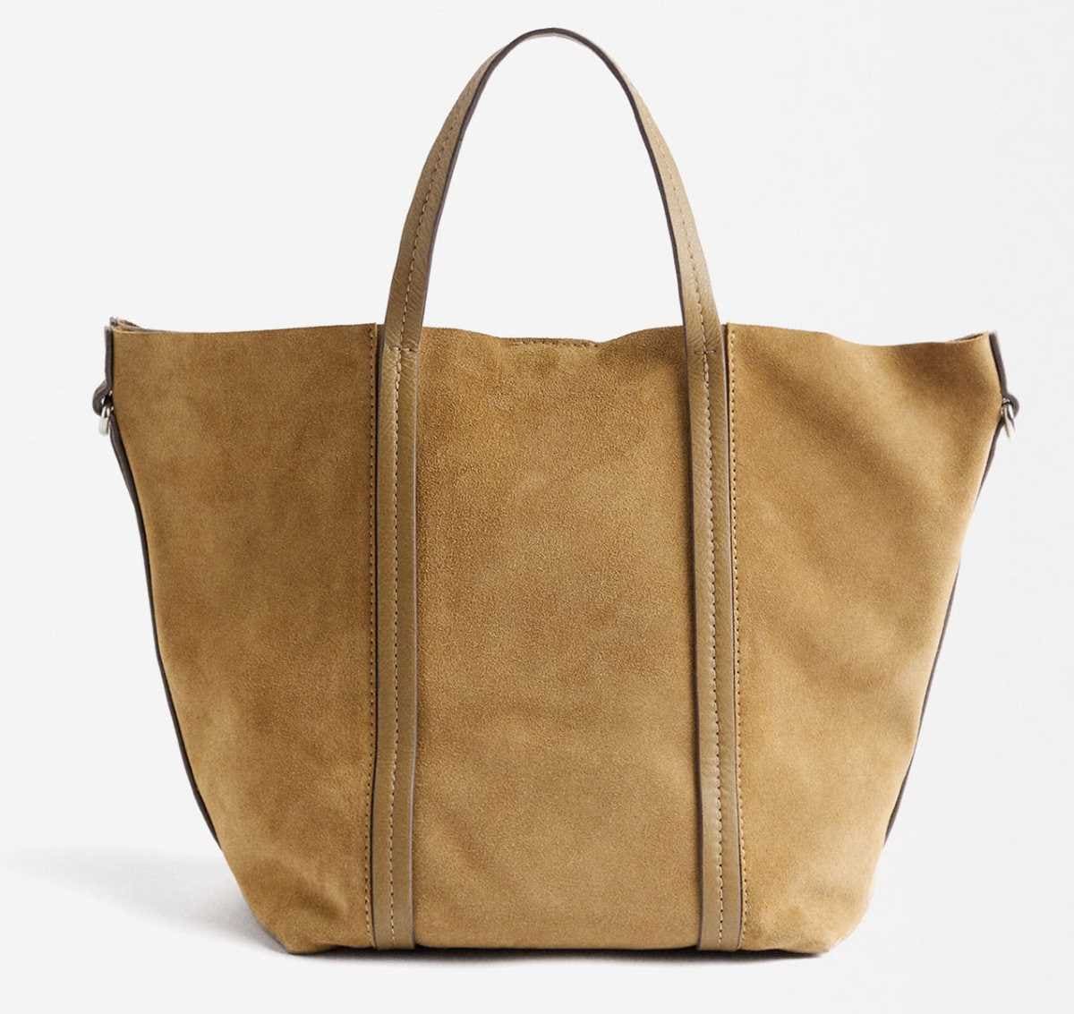 Bolso tote de piel con bolso removible de Parfois