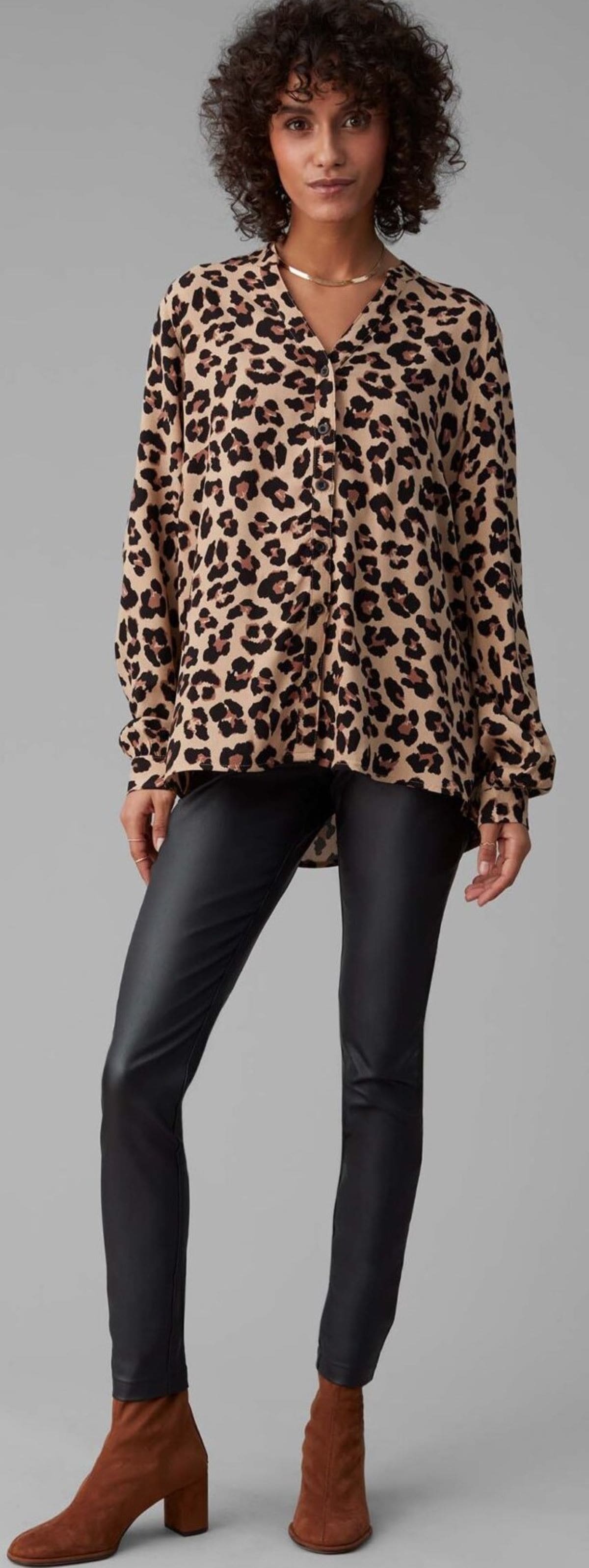 Camisa con estampado de leopardo de Pepco