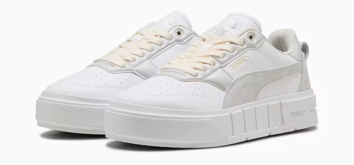 Las zapatillas Cali Court Winter Volume para mujer en color blanco de Puma