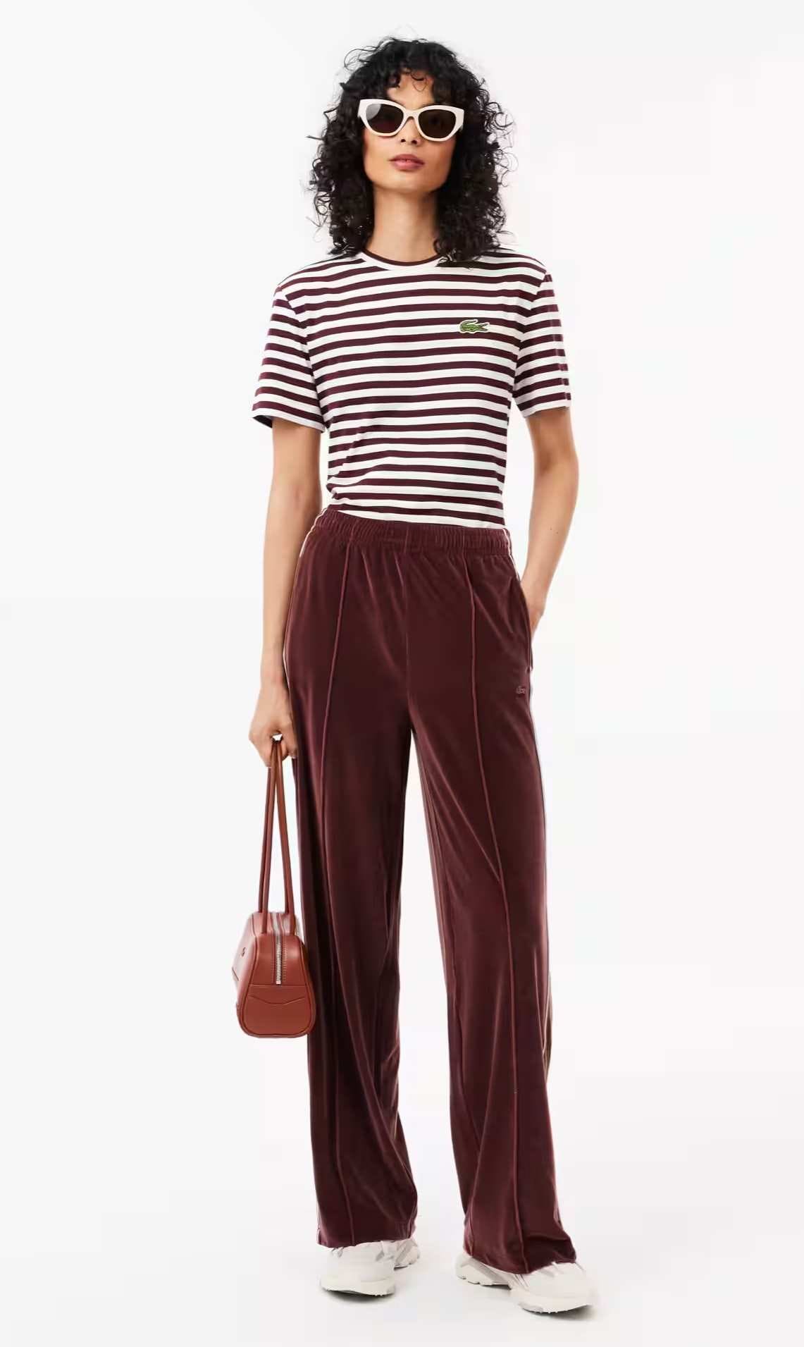 Pantalón de chándal de terciopelo de Lacoste