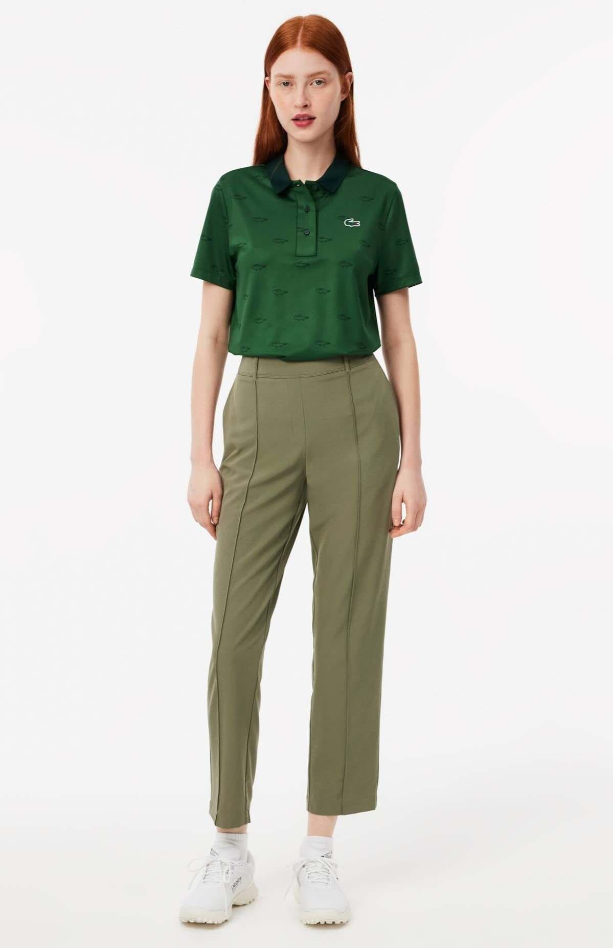 Pantalón de golf elástico de corte ajustado con protección UV de Lacoste