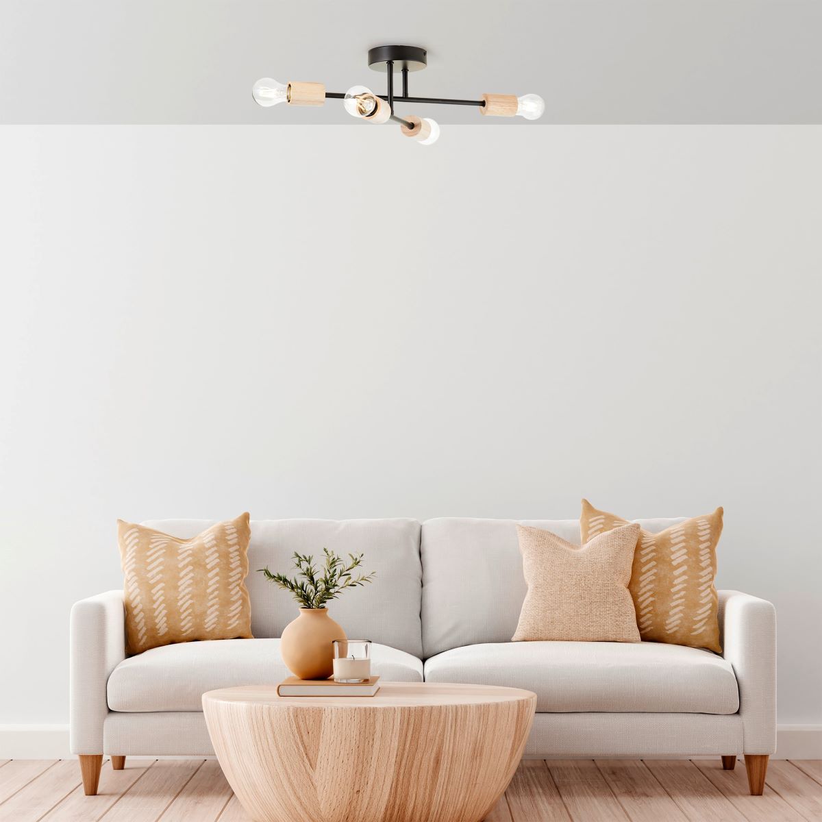 Lámpara de techo Lina Inspire 4 luces de Leroy Merlin