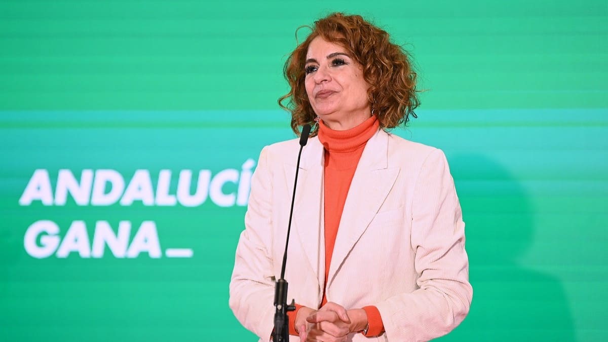 María Jesús Montero, durante la presentación de la candidatura