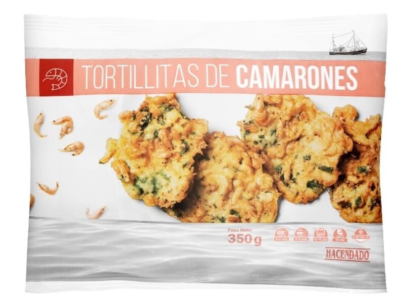 Tortillitas de camarones Hacendado ultracongeladas