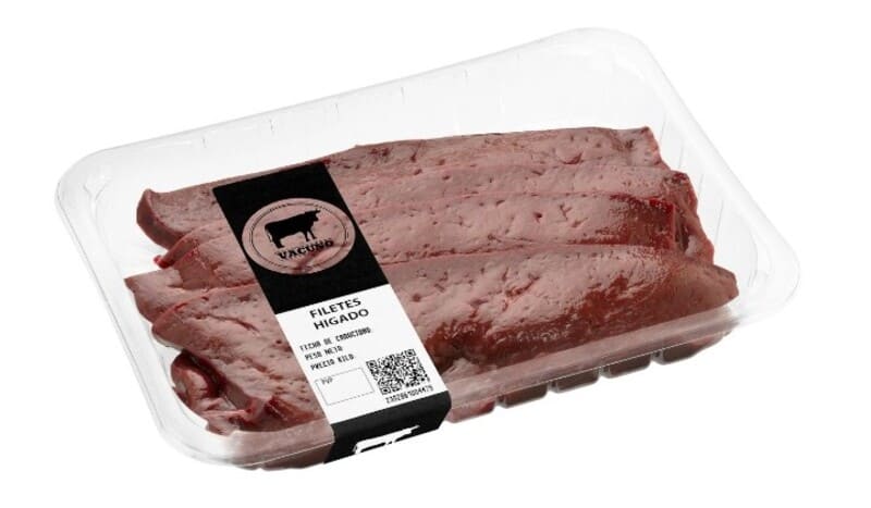 Filetes de hígado de vacuno