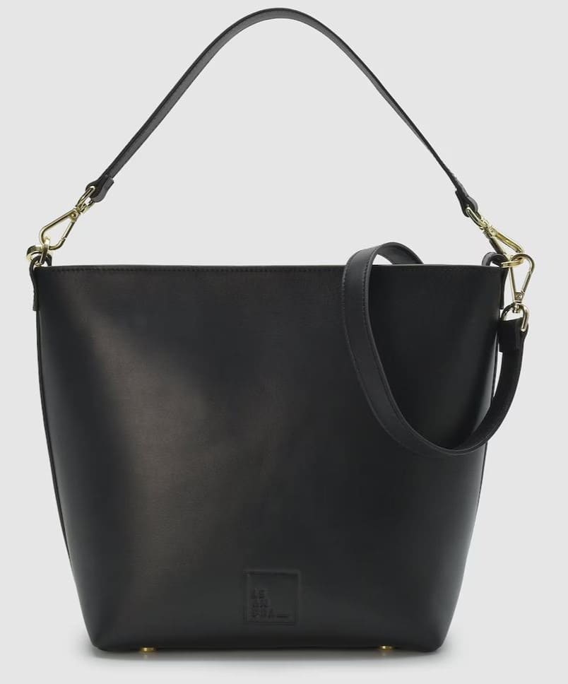 Bolso de hombro multiposición de piel Leandra