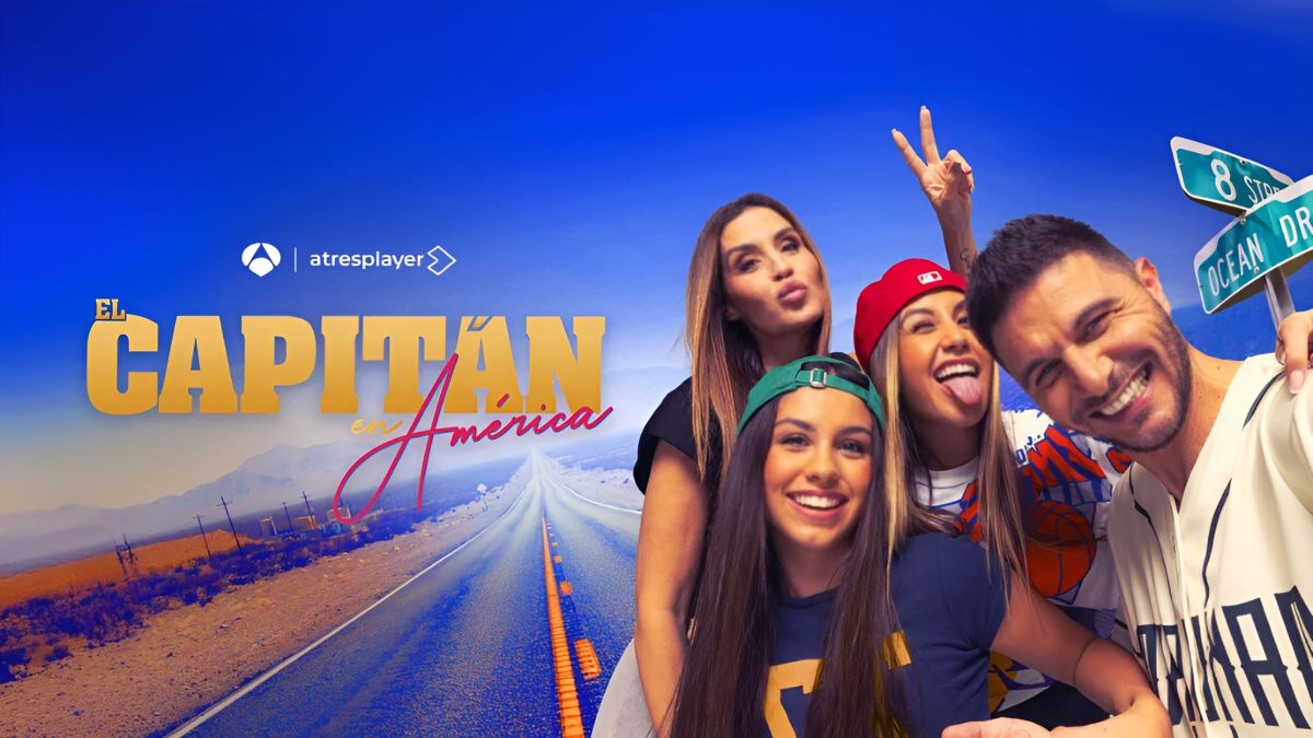 Joaquín Sánchez, Susana Saborido y sus hijas Daniela y Salma en 'El capitán en América' | Antena 3