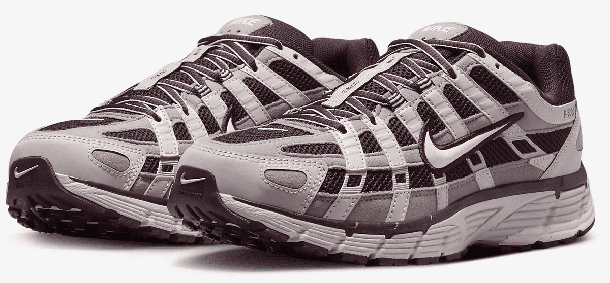 Las zapatillas burdeos Nike P-6000