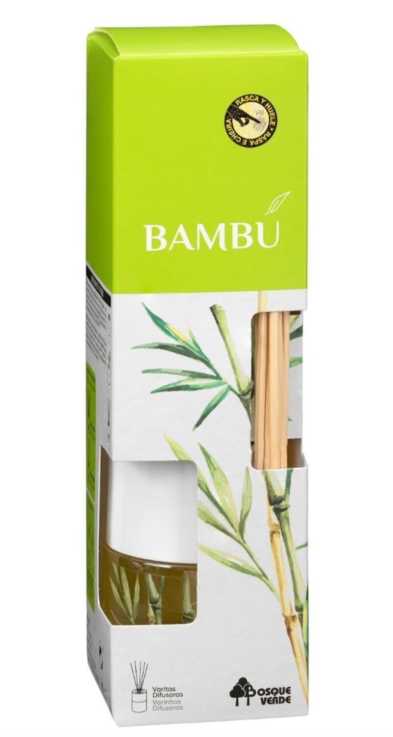 Ambientador de varitas Bambú Bosque Verde