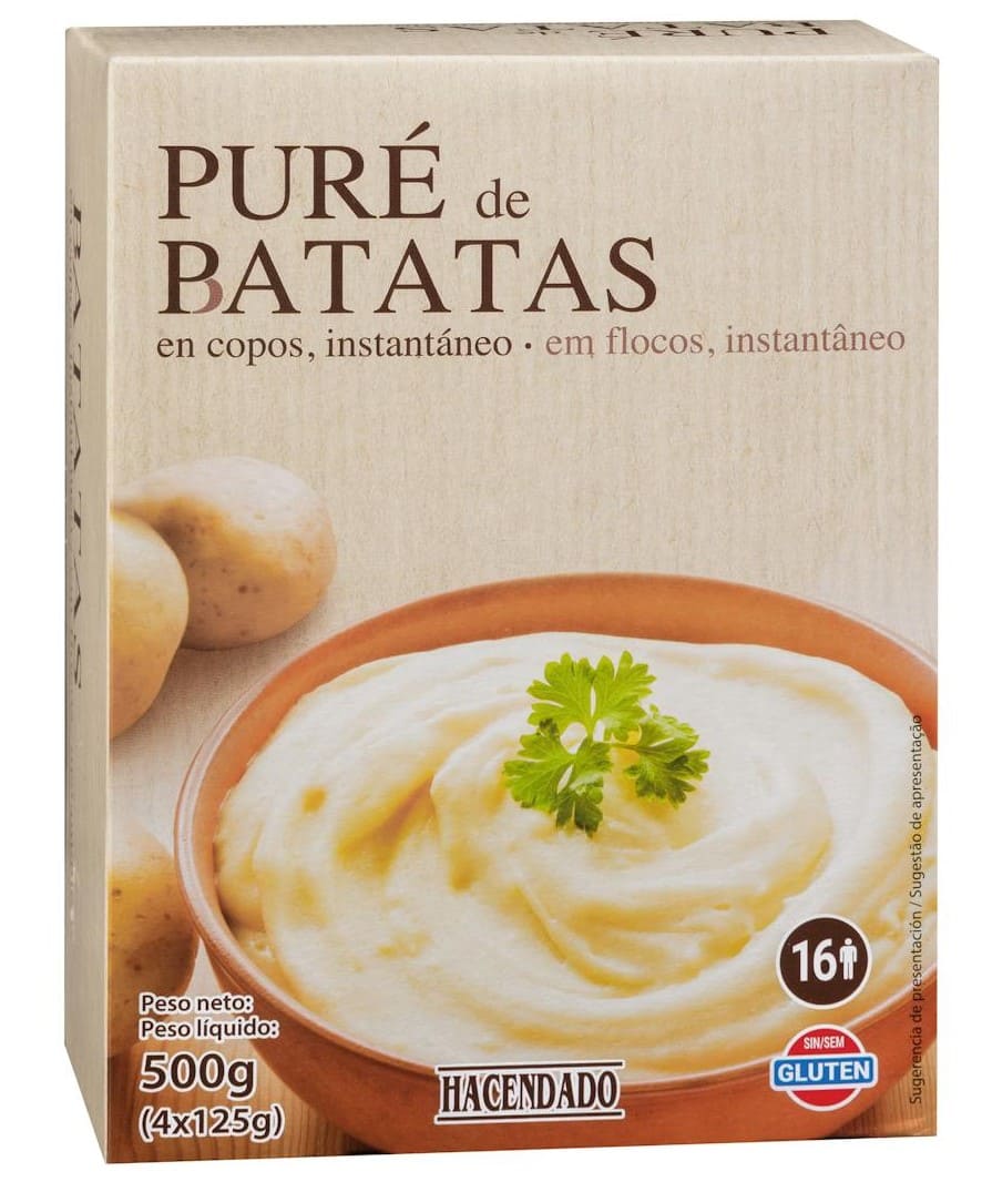 Puré de patatas Hacendado en copos