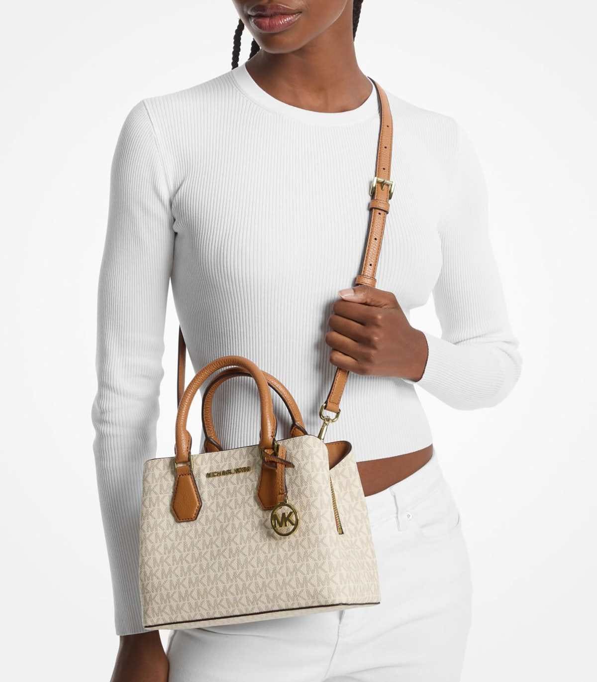 Michael Michael Kors Bolso de mano satchel Camille con estampado de logotipo