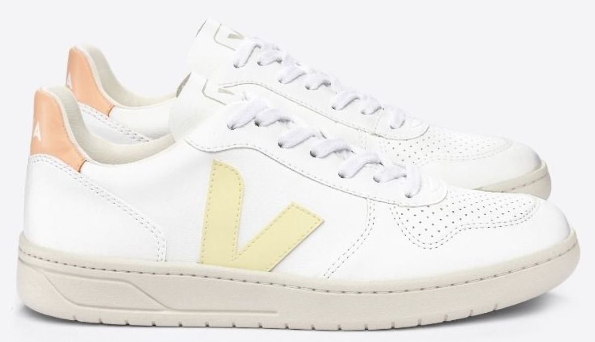 Zapatillas Veja V-10 CWL White Sun Peach