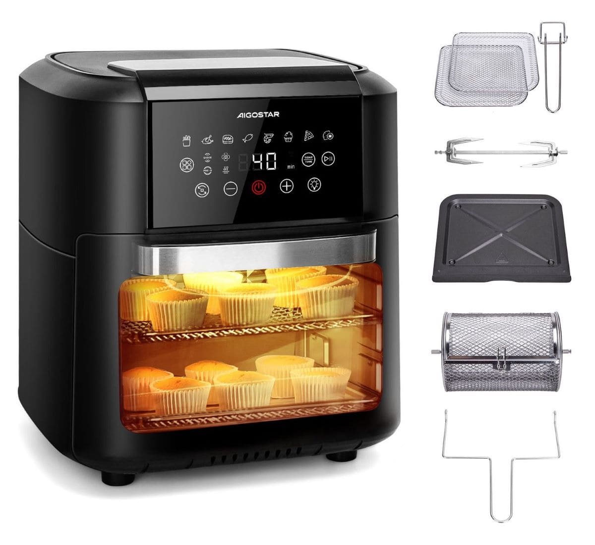 Freidora de aire multifunción Aigostar 810529N