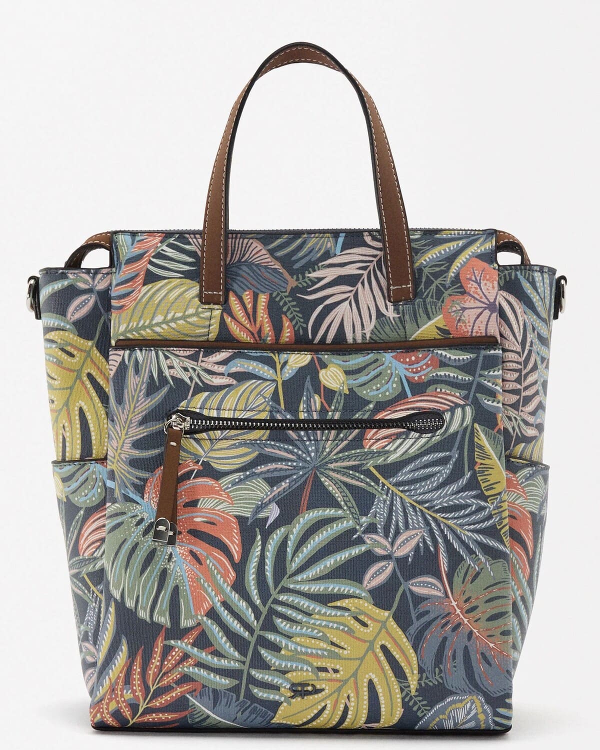 Mochila estampada efecto nailon