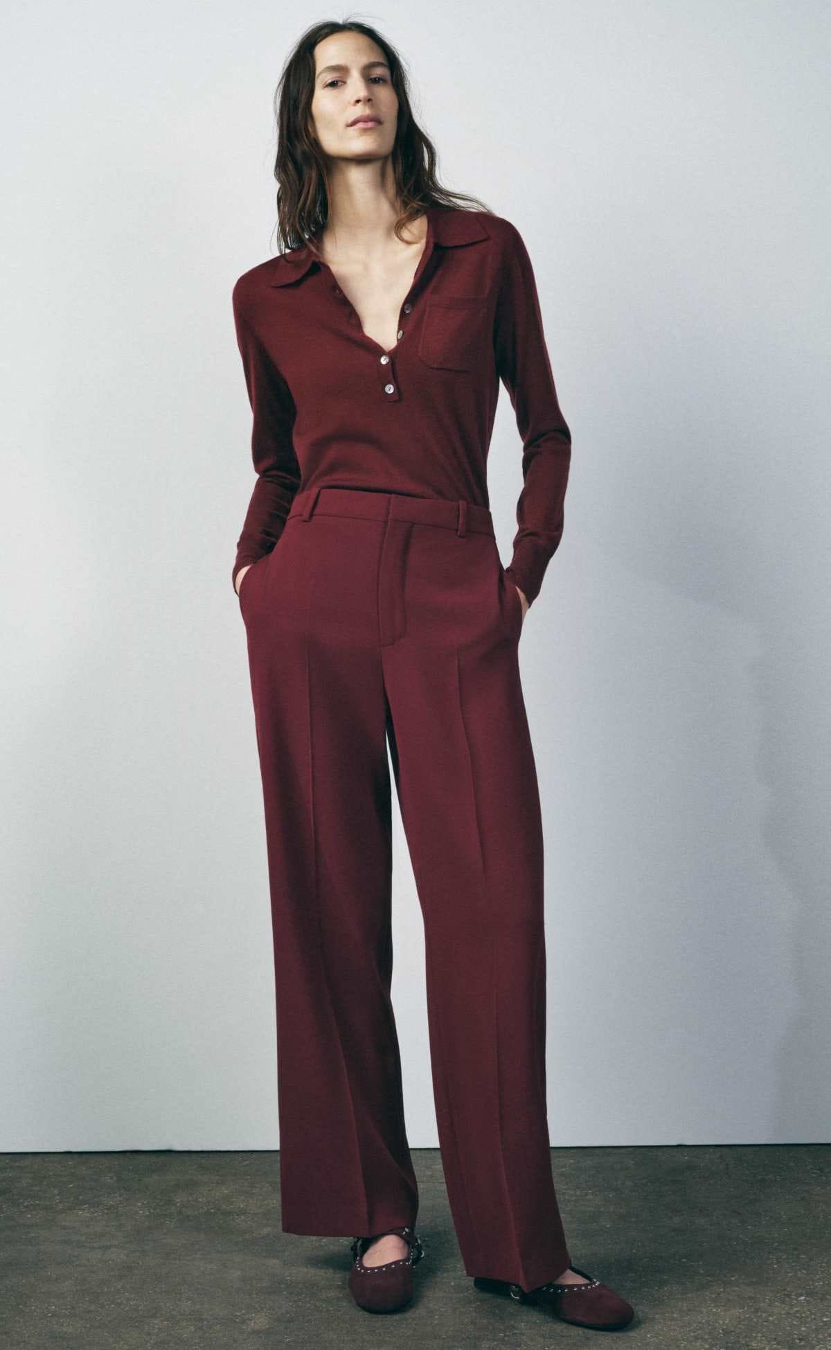 Pantalón tiro alto zw collection de Zara