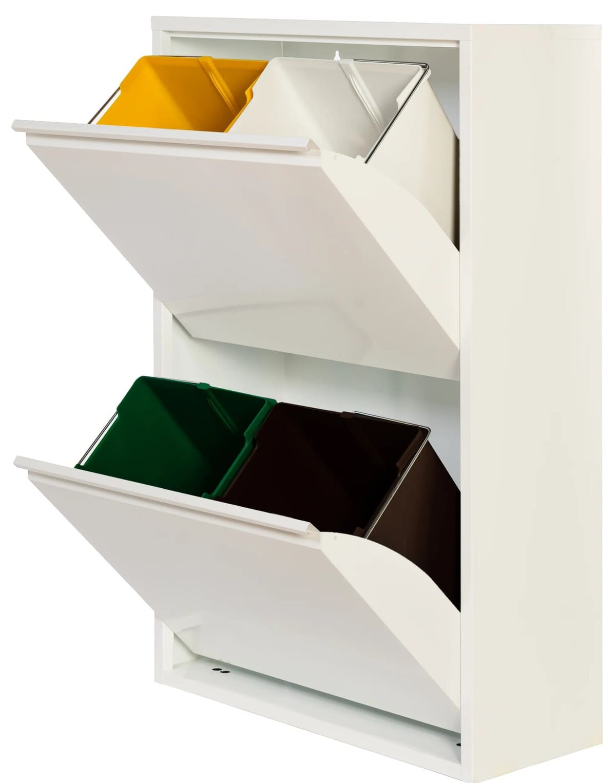 Armario para reciclaje de 4 compartimientos