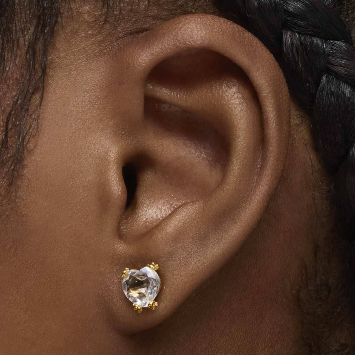 Pendientes de oro y cuarzo cristal de roca Color Pills de TOUS