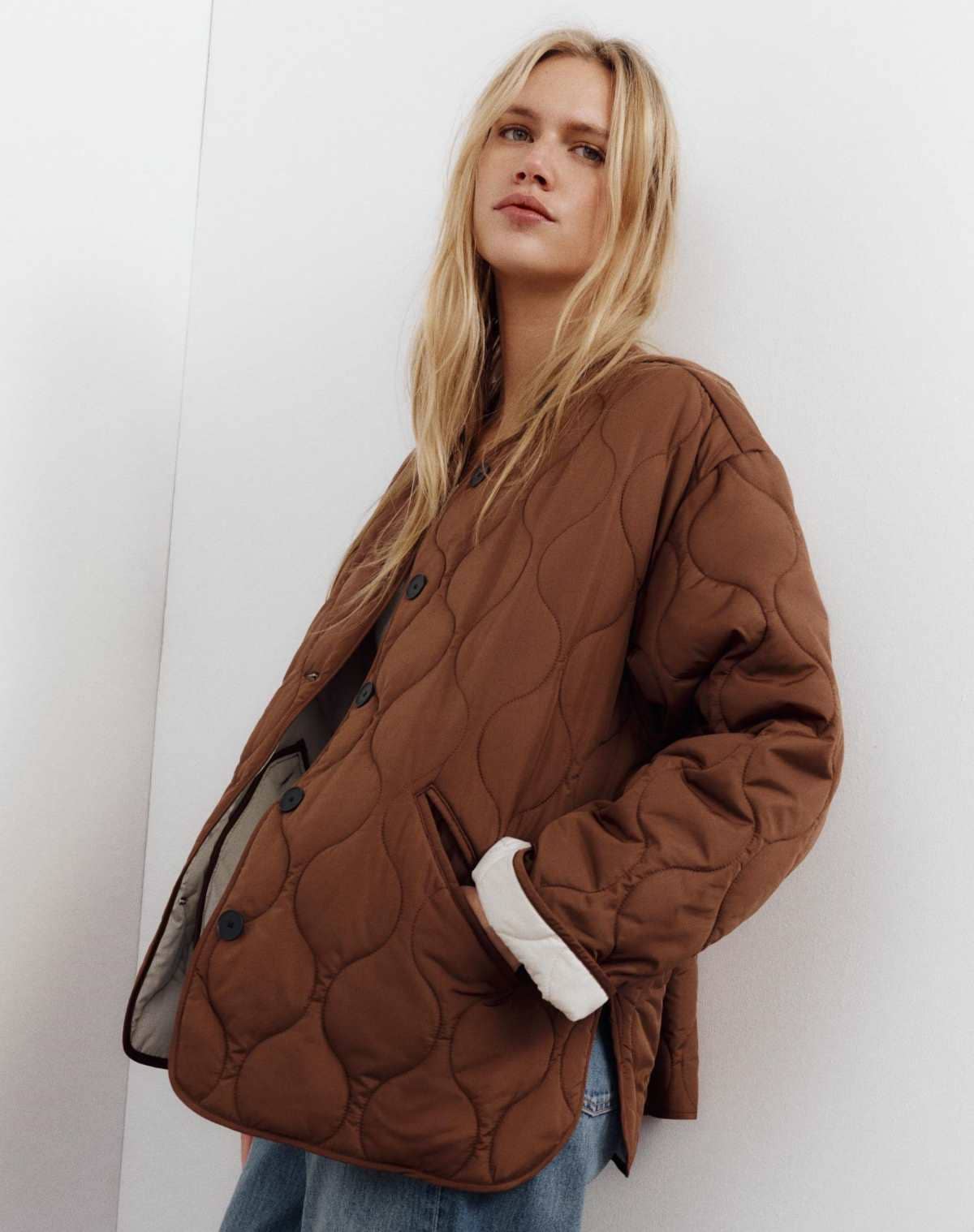 Chaqueta acolchada water repellent de Zara