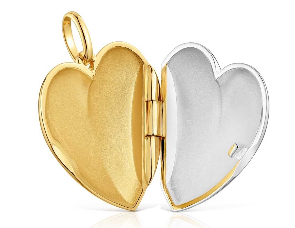 Colgante corazón bicolor Medallions de TOUS