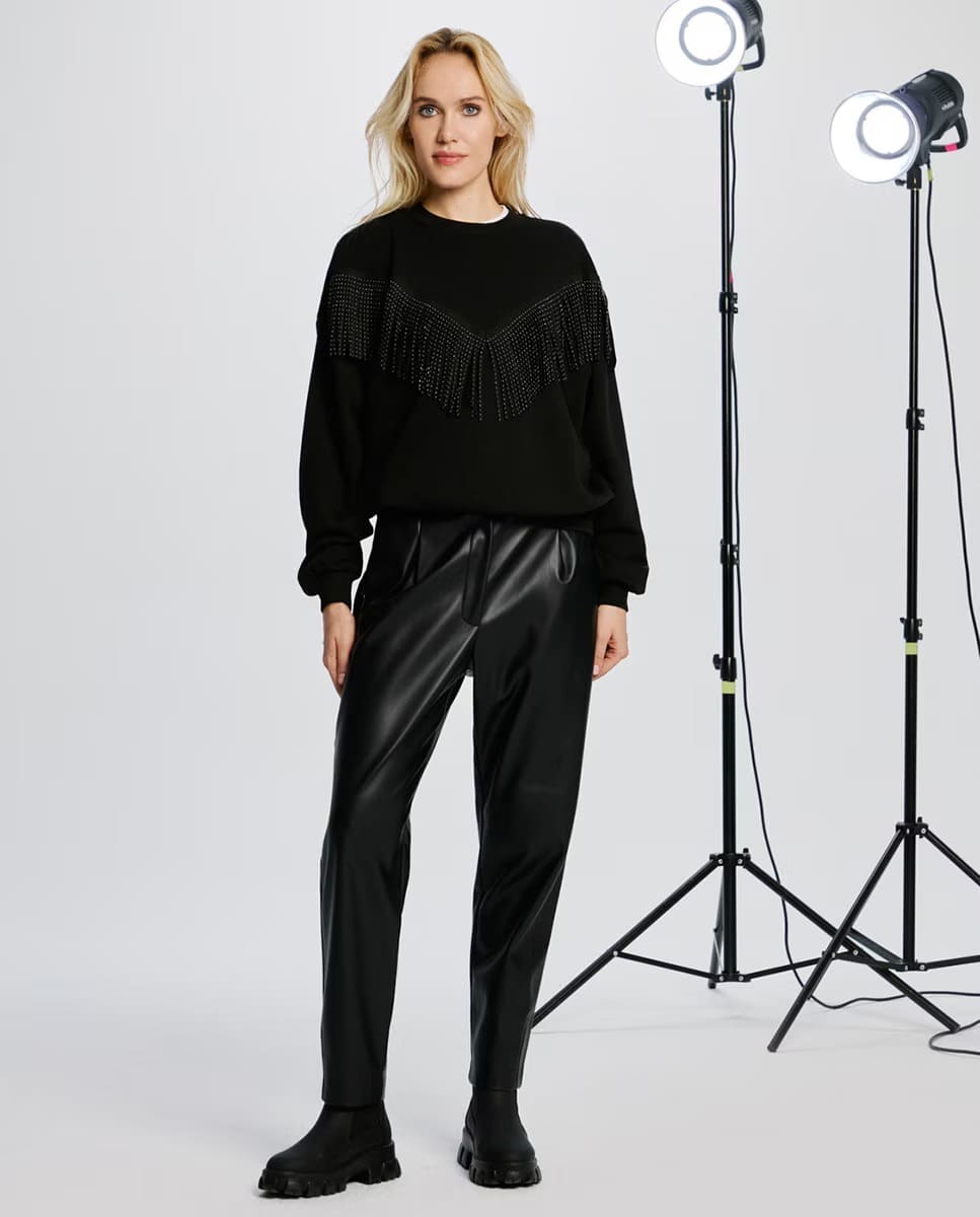 El pantalón de mujer largo estilo cuero de Only en El Corte Inglés