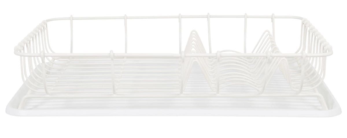 Escurridor de metal blanco roto