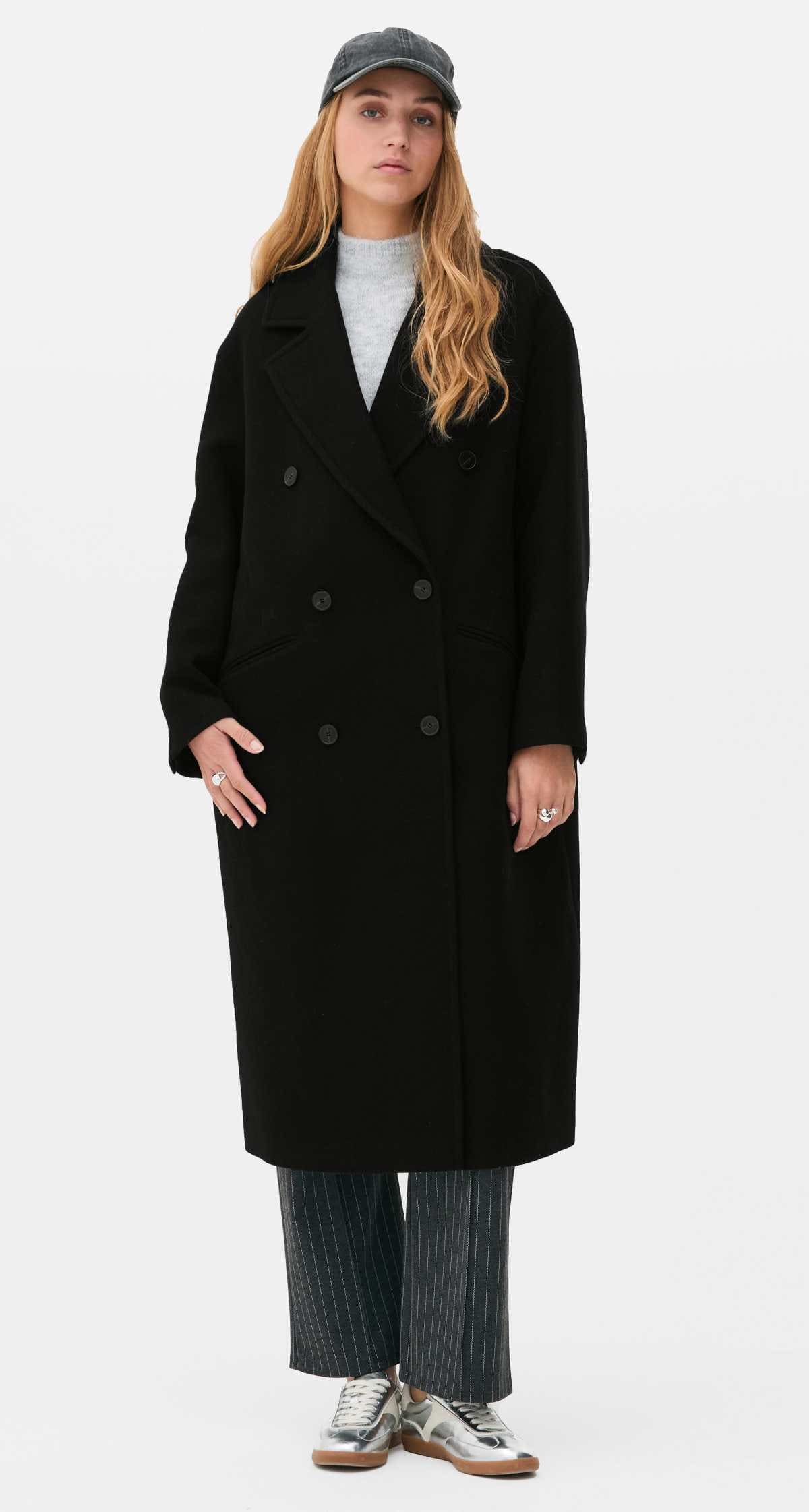 Abrigo midi de doble botonadura de Primark