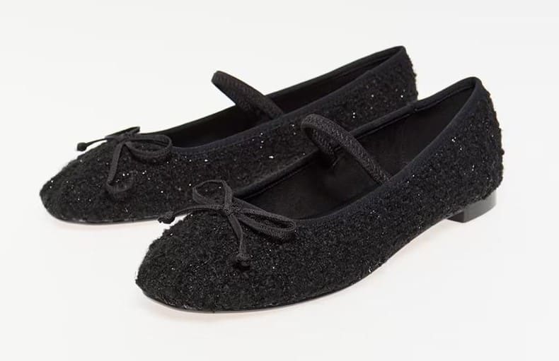 Bailarina tweed elástico