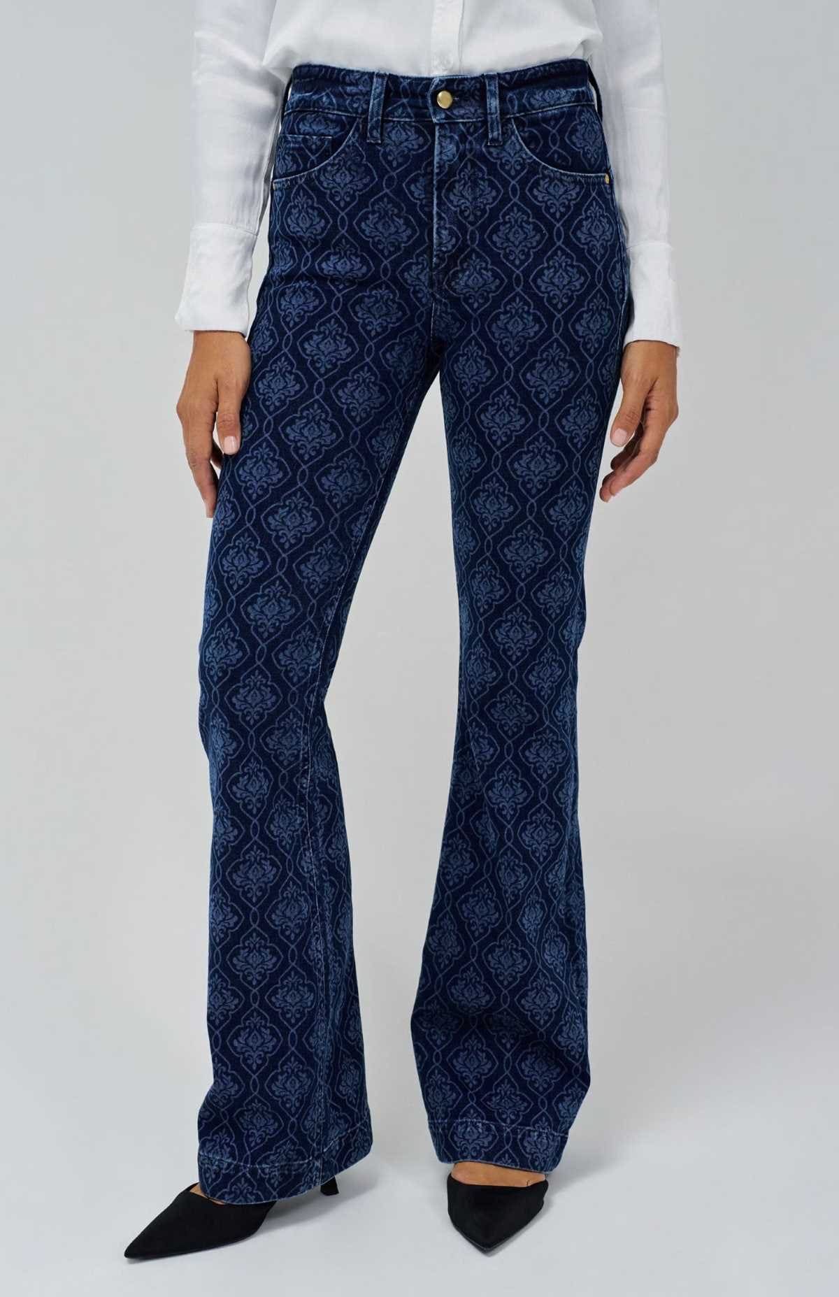 Salsa Jeans Vaquero campana de mujer Faith push in flare estampado