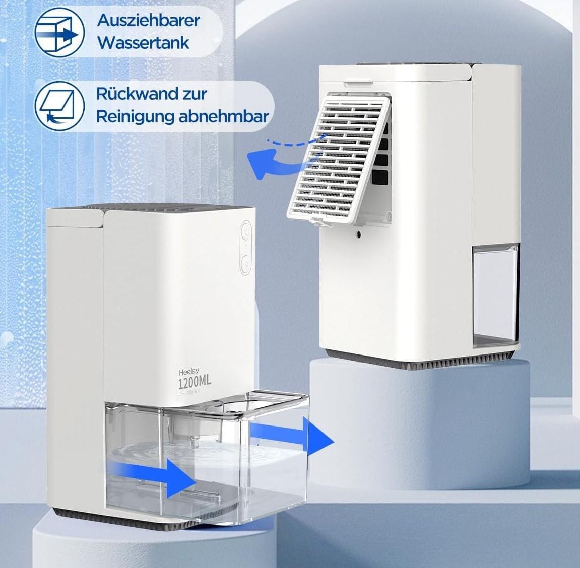 Heelay Deshumidificador 1200ML de Amazon