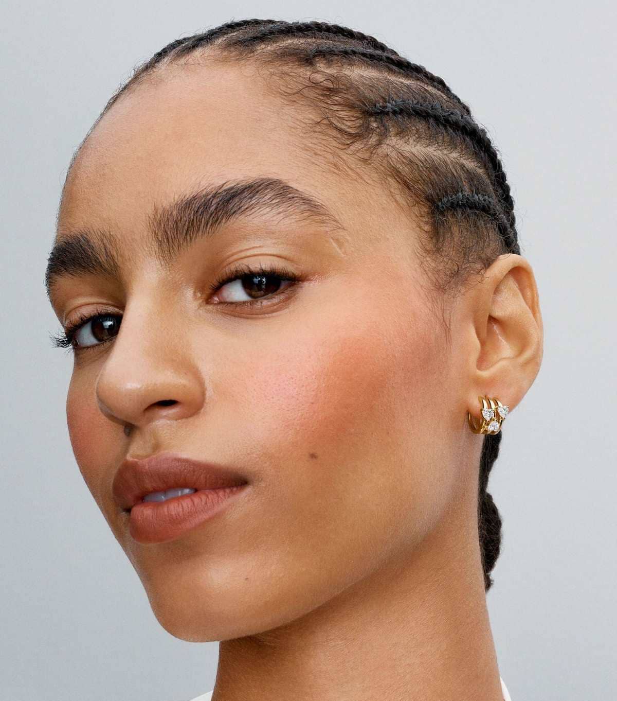 Pendientes de Aro Triple Corazón de Pandora