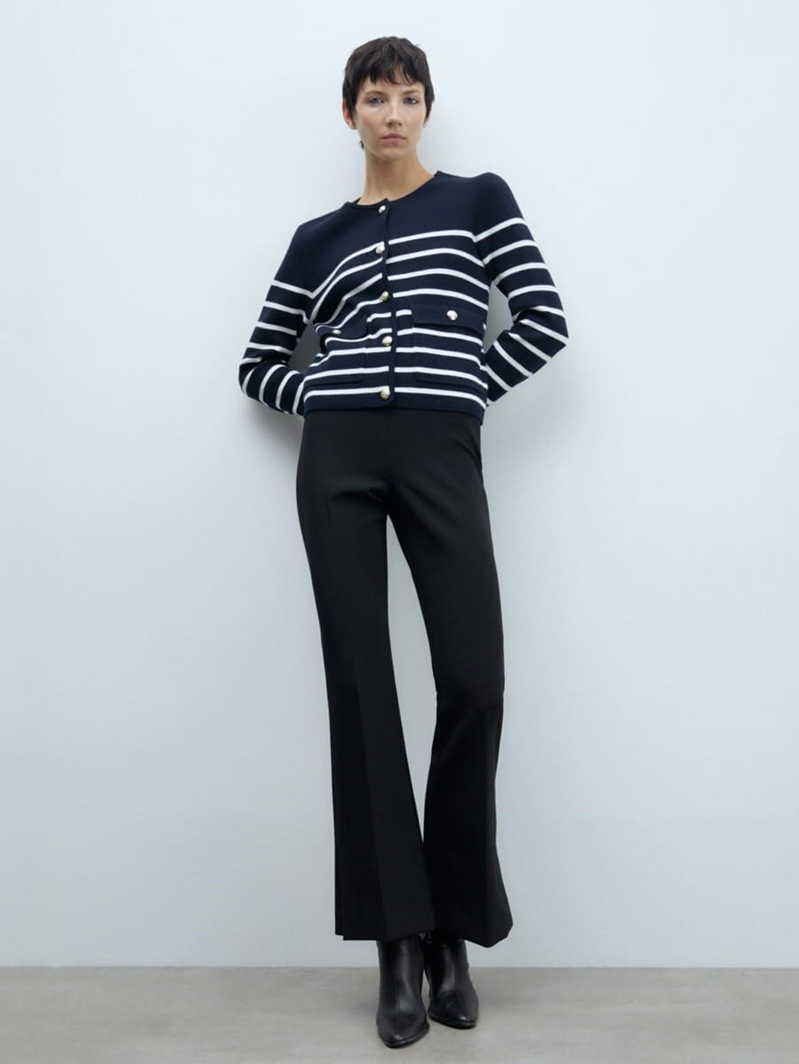 Sfera Chaqueta rayas bolsillos