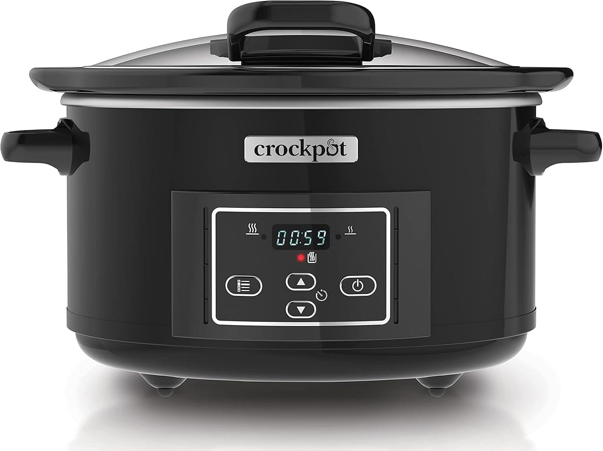 La olla de cocción lenta digital en acero inoxidable con 4,7 L de Crock-Pot en Amazon