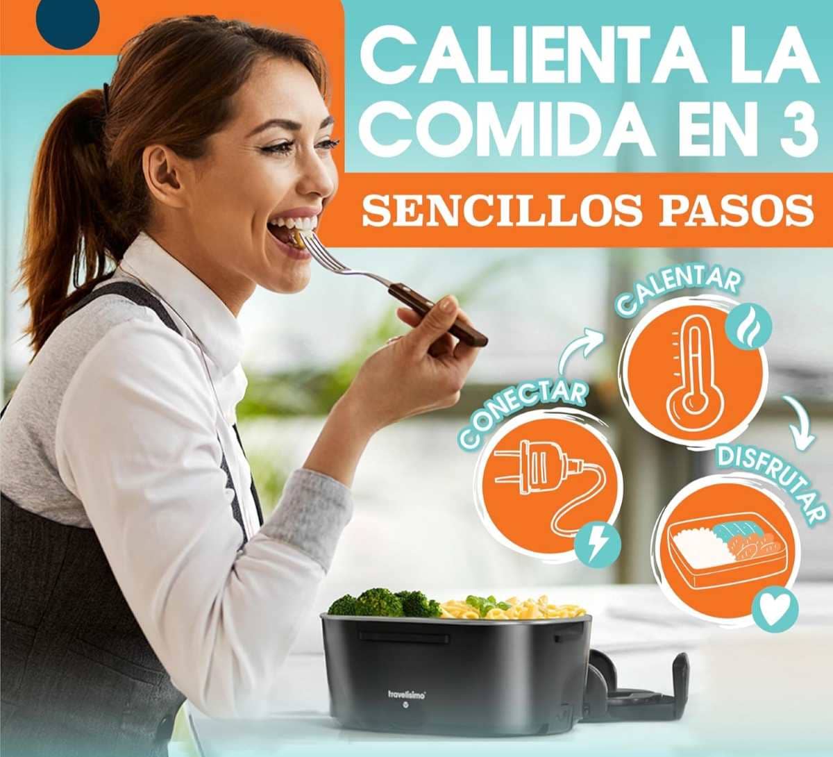 TRAVELISIMO Fiambrera Electrica de Amazon