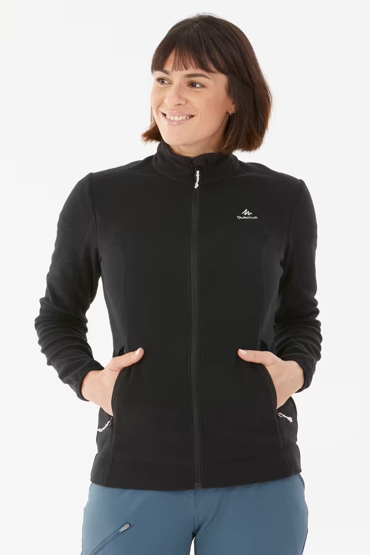 La chaqueta polar de montaña y trekking para mujer Quechua MH120 en Decathlon
