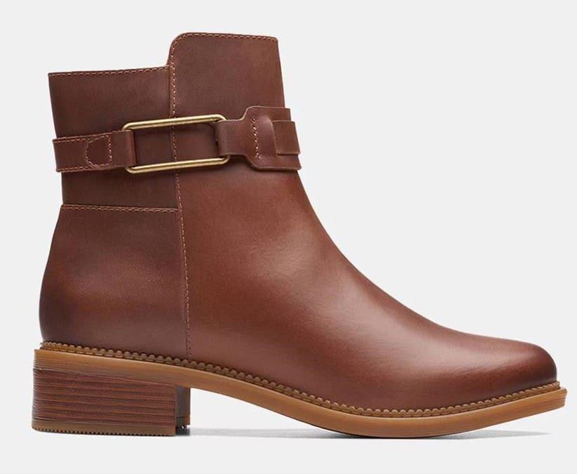 Botines Maye Bella en cuero con suela TPR