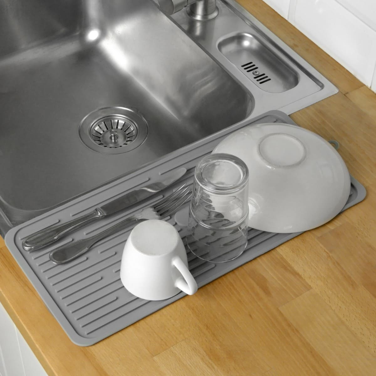 Alfombrilla escurreplatos de silicona Primematik