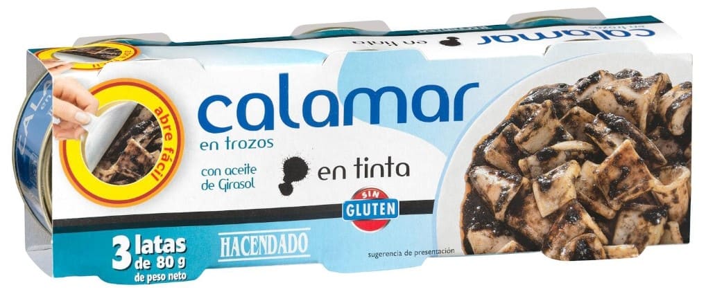 Calamar en tinta Hacendado