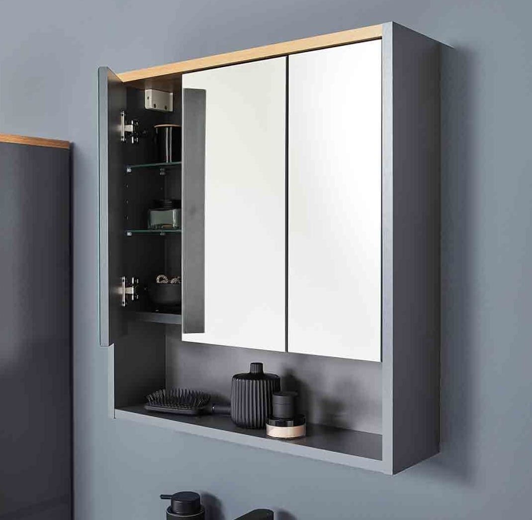 Armario de baño con espejo San Diego Livarno Home