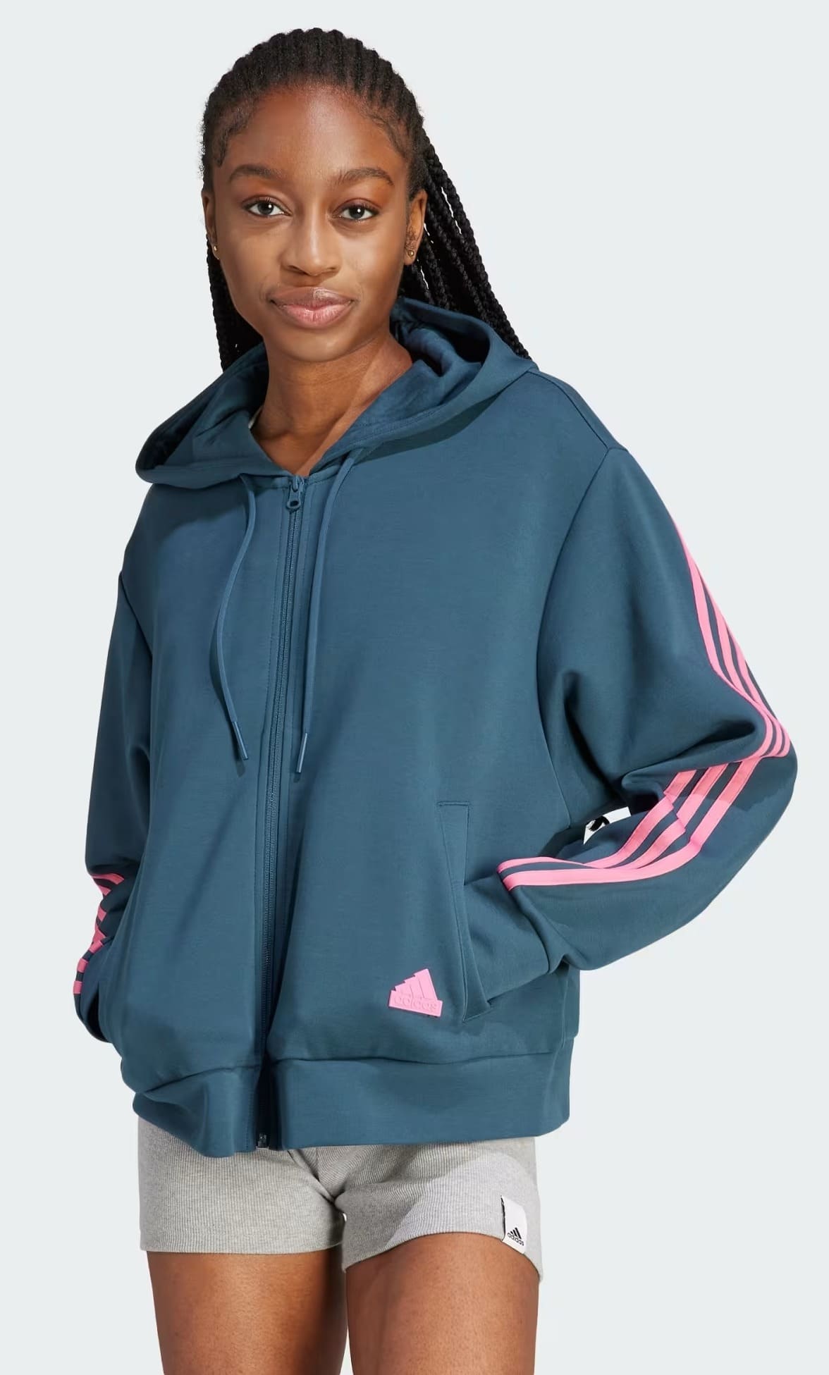 La chaqueta con capucha Future Icons 3 bandas de Adidas