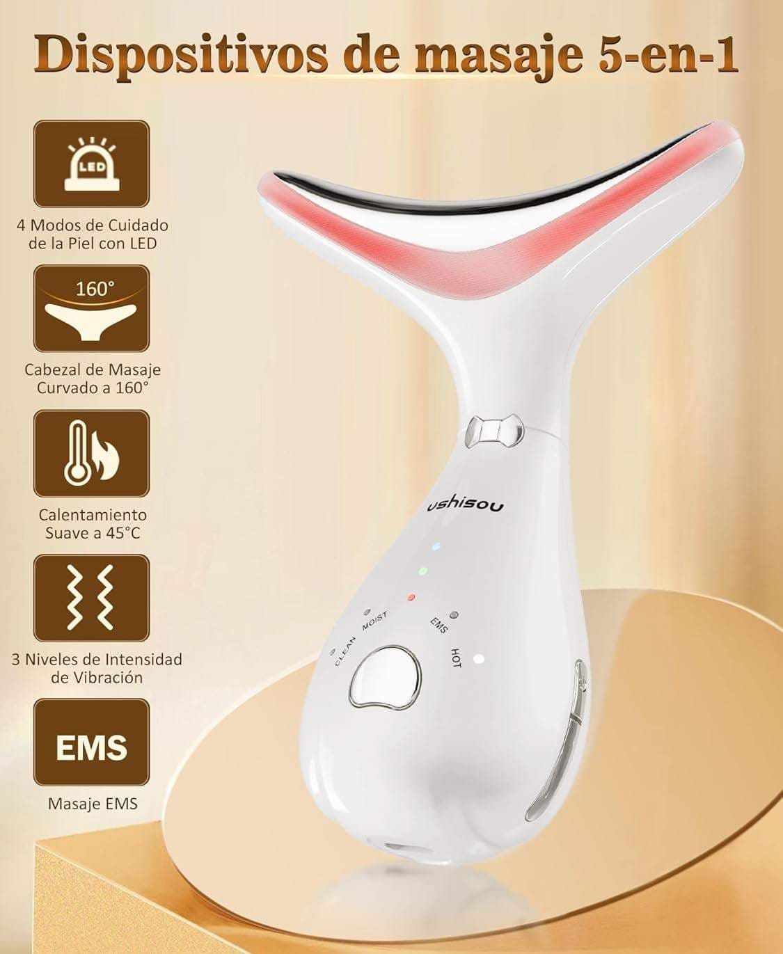 Masajeador facial eléctrico cara antiarrugas de Amazon