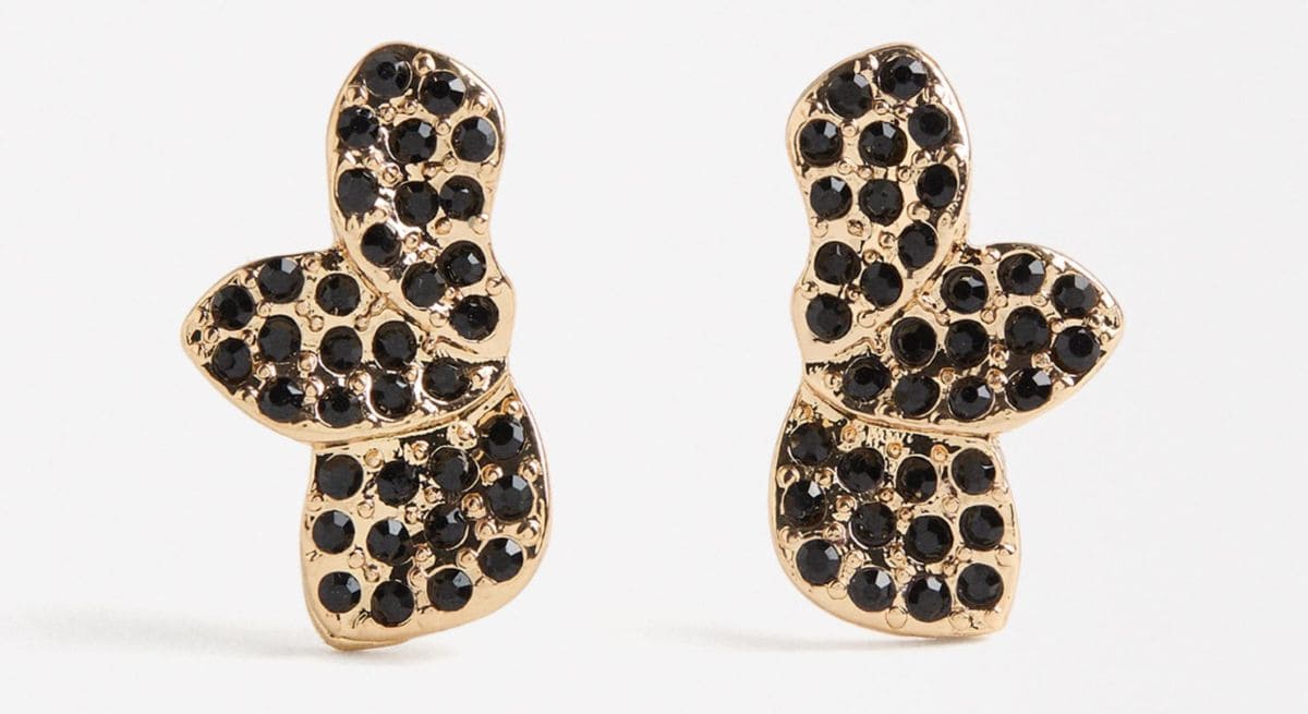 Pendientes con flor y cristales de Parfois