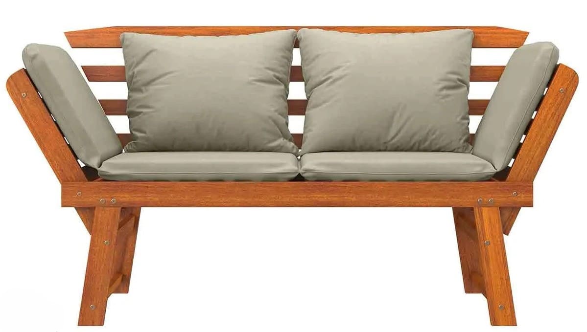 El banco de madera de acacia para el jardín de Lidl