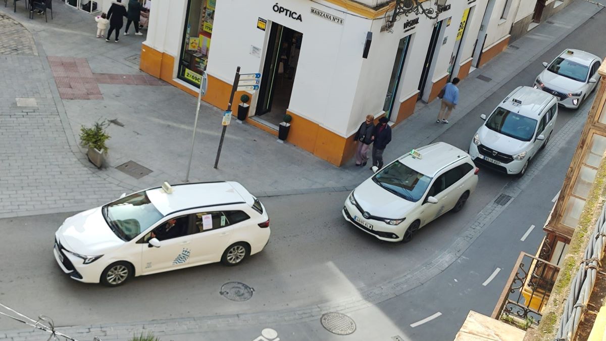 Protesta de TeleTaxi Jerez | Á. Richarte